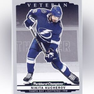 ❤️6/$6❤️ Nikita Kucherov 2022/23 Parkhurst Silver Lightning Hockey Card